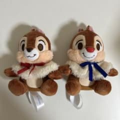 세가 프라이즈 칩과 데일 봉제 인형 Fluffy Cuties