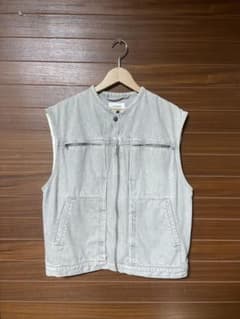 LEMAIRE Denim Zipped Vest Pale Grey 46のサムネイル