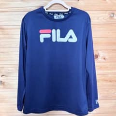 FILA スポーツウェア 長袖 ネイビー Lサイズのサムネイル