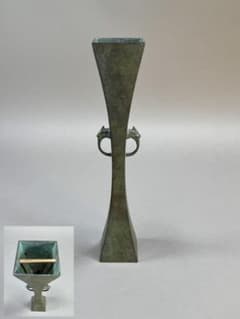 いけばな 池坊 獅耳銅花器 茶花 小原流 銅花瓶 華道具 - メルカリ