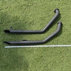 バイク用 マフラー 2本セット マットブラックのサムネイル