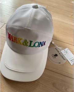 MARK & LONA キャップ ホワイト - メルカリ