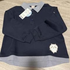 신품 Petit main 치이카와 셔츠 닷킹 긴팔 T 셔츠 110cm
