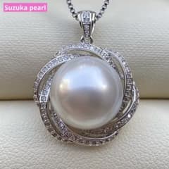本真珠　南洋白蝶真珠ネックレストップ　12.5mmホワイトPT1044 本真珠 南洋白蝶真珠ネックレストップ 12.5mmホワイトPT1044 - メルカリ