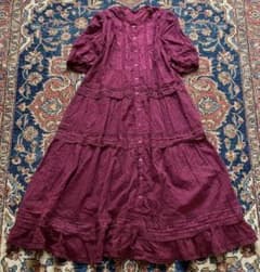 【希少】へっぽこ先生 レース シアー素材 ティアードワンピース ヴィンテージ 希少】へっぽこ先生 レース シアー素材 ティアードワンピース