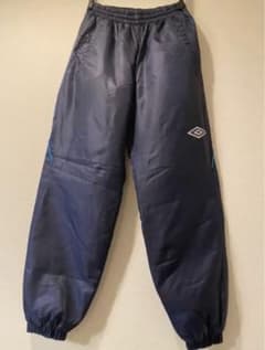 アンブロ 中綿入り ピステ パンツ 150cm ネイビー 未使用のサムネイル