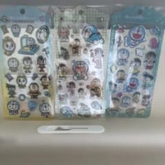 正規品☆ドラえもんドロップジュエリーシール3枚セットのサムネイル