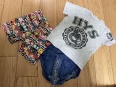 パンツ2枚とtシャツ1枚のヒスミニ3枚セットのサムネイル