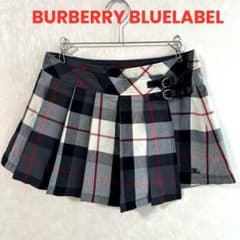 BURBERRY バーバリーブルーレーベル スカート風ミニキュロット ベルト
