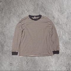 あ*様 00s old uniqlo ボーダーロンT y2k cityboyのサムネイル