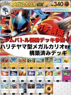 ガチ構築】ハリテヤマ型メガルカリオex構築済みデッキ - メルカリ
