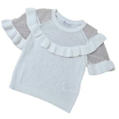 RED VALENTINO 半袖ロングトップス 袖パンチングレース ホワイト 1066001257446260_01_7420.jpeg