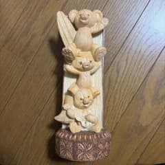アウラニディズニーリゾート限定商品！ダッフィー&フレンズの木彫り風