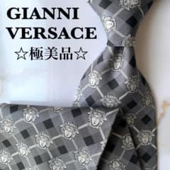 極美品】GIANNI VERSACE ベルサーチ ネクタイ メドゥーサ シルク