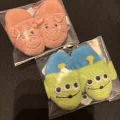 ディズニー&ピクサーキャラクターふわふわスリッパマスコット　ハム　エイリアン