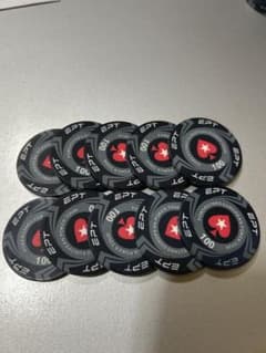 EPTポーカーチップ 100点 10枚