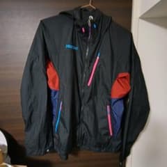 【コラボ】Marmot × AtMoS ナイロンジャケット ブラック Mサイズ