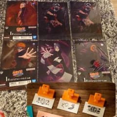 NARUTO 一番くじ I賞ビジュアルシート、G賞スタンプ セットのサムネイル