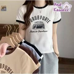 りょう様専用ページ プリント 半袖 Tシャツ リンガーネックのサムネイル