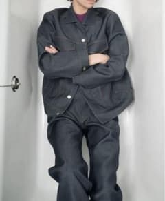 OVERCOAT F25P02-NKWD ウールデニム W2 インディゴのサムネイル
