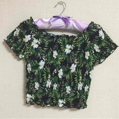 MIKASAN様専用☆7/1まで oneway 美品♡ボタニカル柄オフショルダーのサムネイル