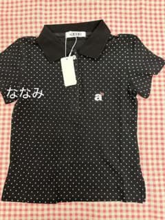 aeae ドット柄ポロシャツ 半袖 black aeae 黒 ドット柄 ポロシャツ 半袖 - メルカリ