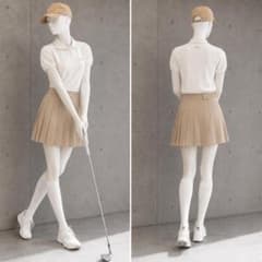 【L】サイズ A.P.C GOLF/ プリーツスカートベージュインナーショーツ付 M】サイズ A.P.C GOLF/ プリーツスカートベージュインナーショーツ付