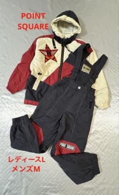 POINT SQUARE スキーウェア 上下セット レディースL メンズM - メルカリ