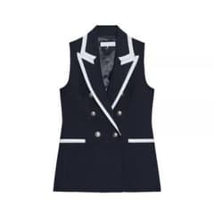 タグ付き新品★ZARAのベルト付きダブルブレストベスト★Sサイズ★カーキ色 新品】 ZARA ベルト付きダブルブレストベスト カーキ色 M - メルカリ