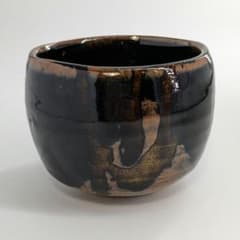 鬼才 伊原光太郎 鉄釉茶碗 合箱 茶道具 抹茶碗 抹茶茶碗 茶器 食器