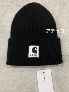 Sacai Carhartt WIP Beanie ニット帽ビーニー ブラック - メルカリ