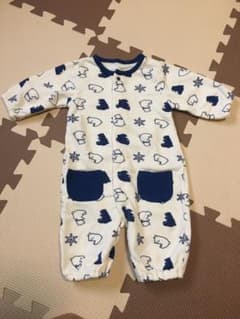 新生児　長袖　裏ボア　カバーオール　50cm〜60cm 冬生まれ　まとめ売りのサムネイル