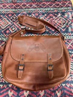 美品】RRL ダブルアールエル レザー ショルダーバック - メルカリ