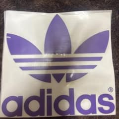 adidas ロゴ アイロンプリントシート 紫のサムネイル