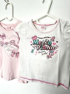 mezzo piano メゾピアノ 半袖Tシャツ 2枚セット平成レトロ 120 - メルカリ