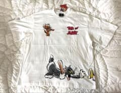 ちょっと変わったTOM AND JERRY ・Tシャツ ・ホワイト・XLサイズのサムネイル
