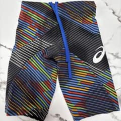 ASICS FINA認証 競泳水着 多色ストライプ - メルカリ