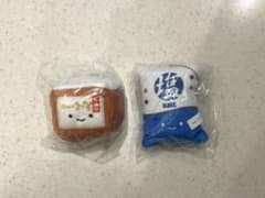 調味料のぬいぐるみ2 にっこりーノ 味噌・塩 セット ガチャガチャ クオリアのサムネイル