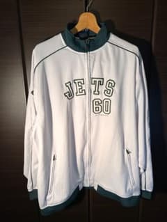【古着】NFL ニューヨークジェッツ ジャージ トラックジャケット ロゴ刺繍のサムネイル
