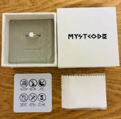 【MYSTCODE 】リング 指輪 ゴールドカラー クロス付【訳あり・変色あり】のサムネイル