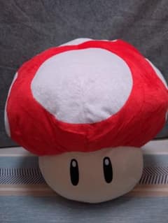 スーパーマリオ　特大サイズぬいぐるみ スーパーキノコ/１UPキノコ約４２センチ