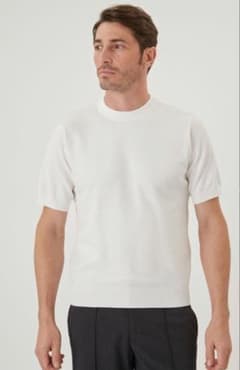 AOURE ホワイト サマーニット Tシャツのサムネイル