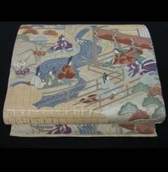 二重箔　正絹　袋帯　平安　十二単姫のサムネイル