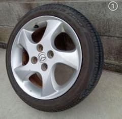 ②デミオ純正15インチ 6J PCD100 165/55R15 1本 軽四流用 ①デミオ純正15インチ 6J PCD100 165/55R15 1本 軽四流用 - メルカリ