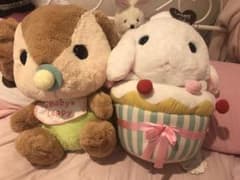 ぽてうさろっぴー2体　ベイビーロッピー　カップケーキロッピーのサムネイル