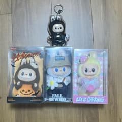 ラブブ ぬいぐるみペンダント4点セット イニシャルラブブ Rのサムネイル