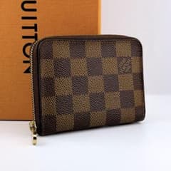 美品】ルイヴィトン ダミエ エベヌ ジッピーコインパース 小銭入れ 茶
