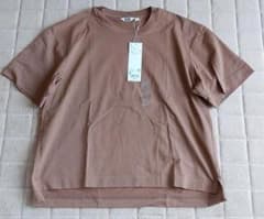 みこ様専用　ユニクロ　エアリズムコットン　オーバーサイズ　Tシャツ　ブラウンのサムネイル