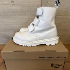 年末セール☆Dr. Martens ホワイト ブーツ ベルクロのサムネイル