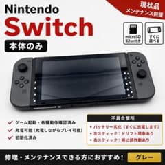 Nintendo Switch 本体 現状品 グレー 32GB付メンテナンス前提 - メルカリ